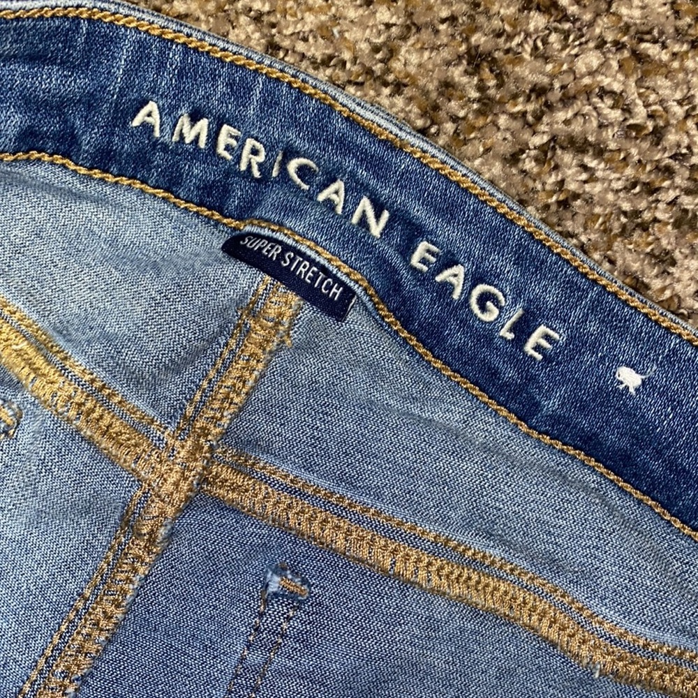 Size 6 AEO Super Stretch Skinny Jeans nice condition - Picture 4 of 6